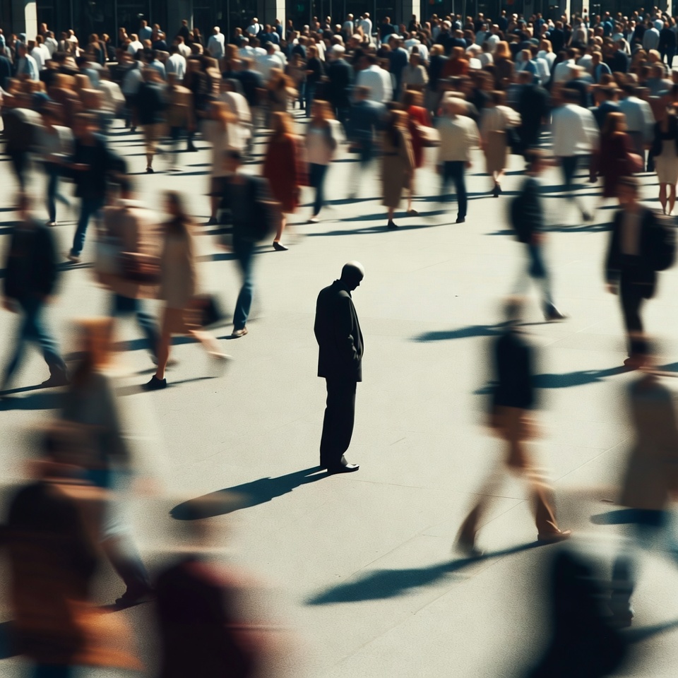 Rodeados de gente, pero solos por dentro: la soledad emocional de estos tiempos
